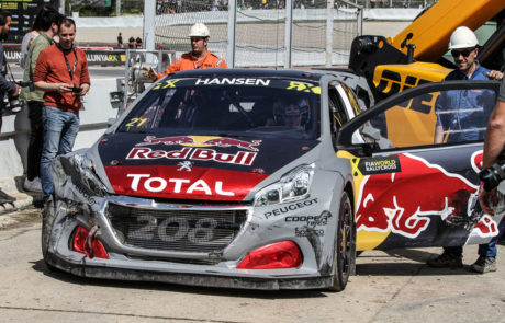 Peugeot Redbull WRX Accidente
