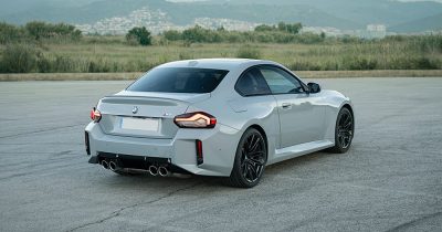 BMW M2 rear side view min